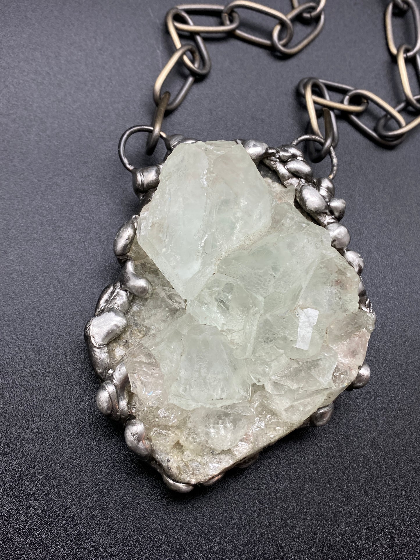 Ice ~ Fluorite Necklace ~ Light Green