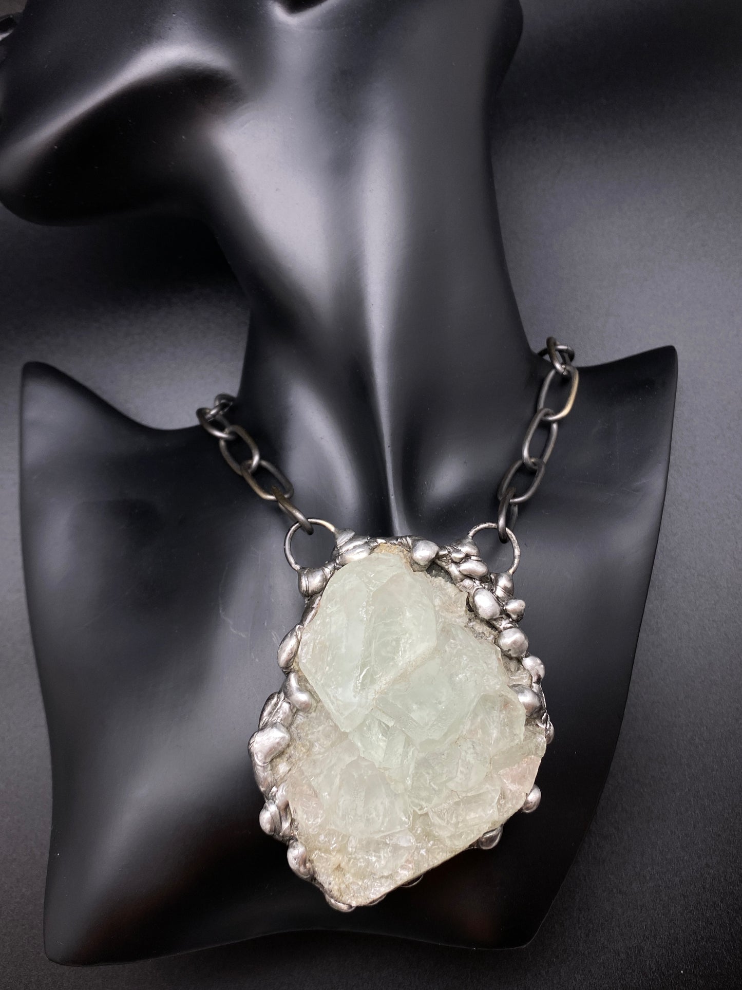 Ice ~ Fluorite Necklace ~ Light Green