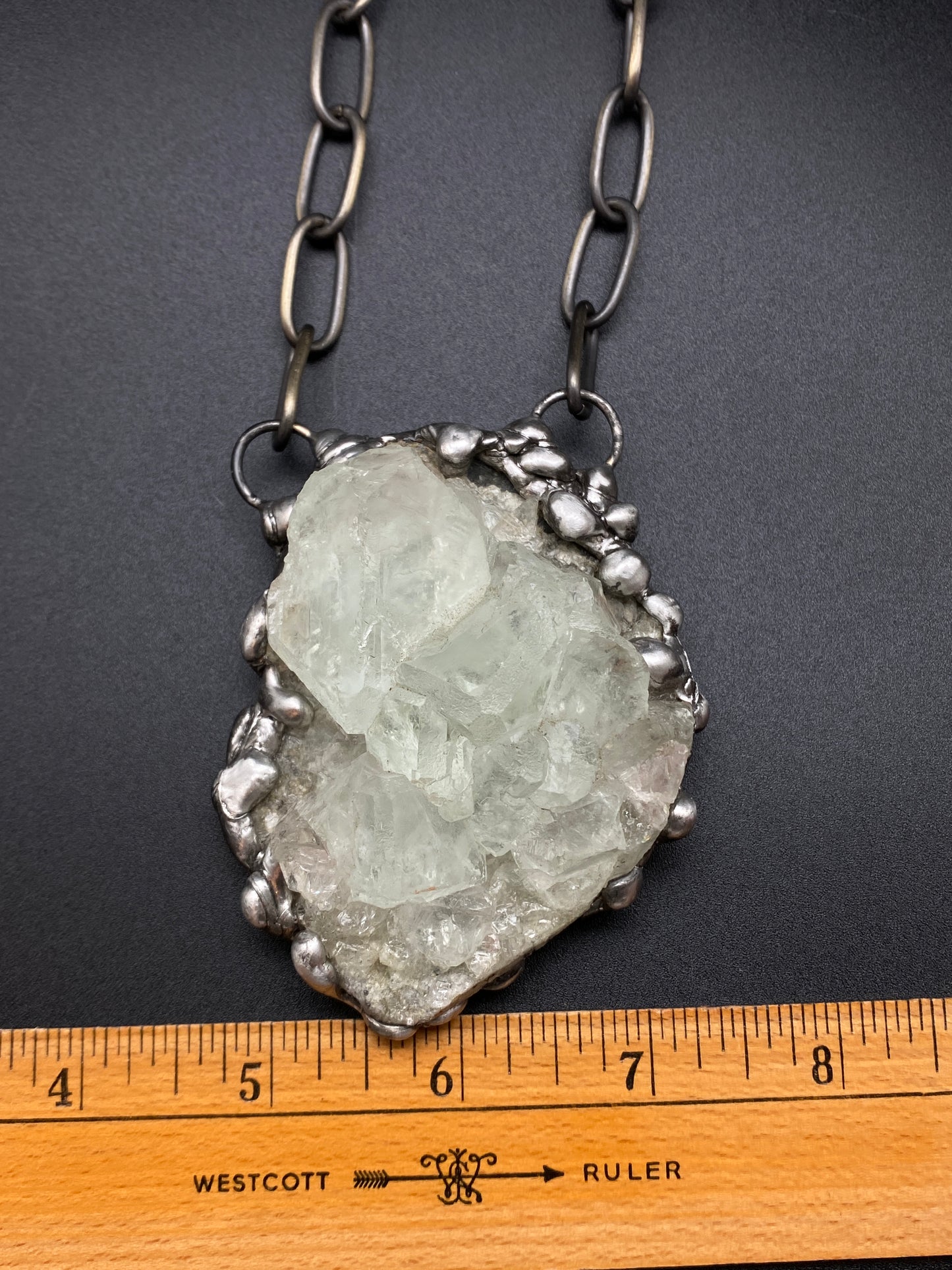 Ice ~ Fluorite Necklace ~ Light Green