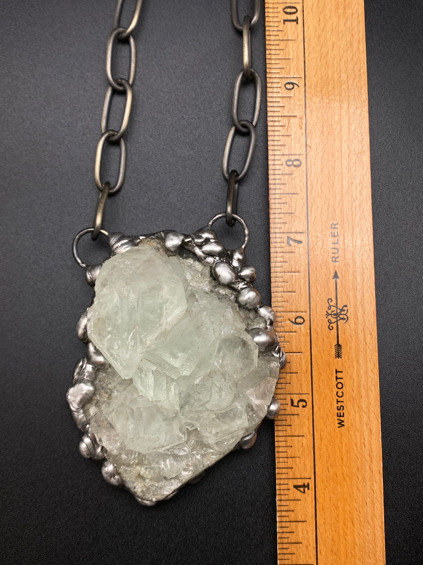 Ice ~ Fluorite Necklace ~ Light Green