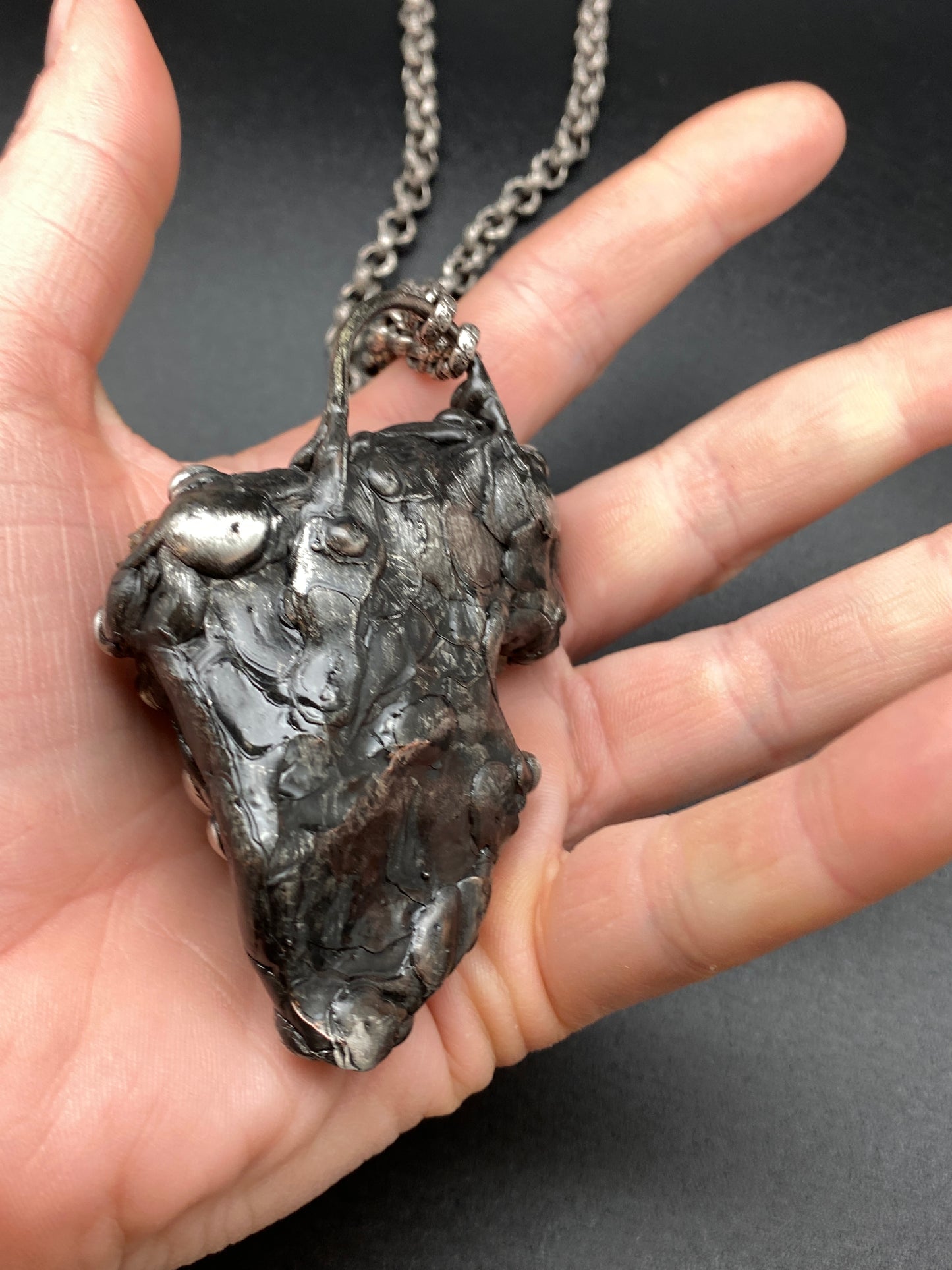 Gaia ~ Epidote Quartz Tourmaline ~ Statement Necklace