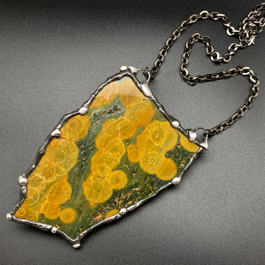 Continental ~ Kabamby Jasper Necklace ~ Reversible