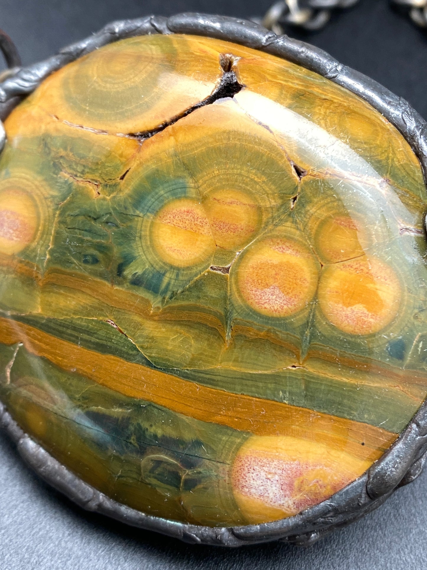 Planetary ~ Exquisite Jasper Necklace ~ Spots & Stripes ~ Reversible