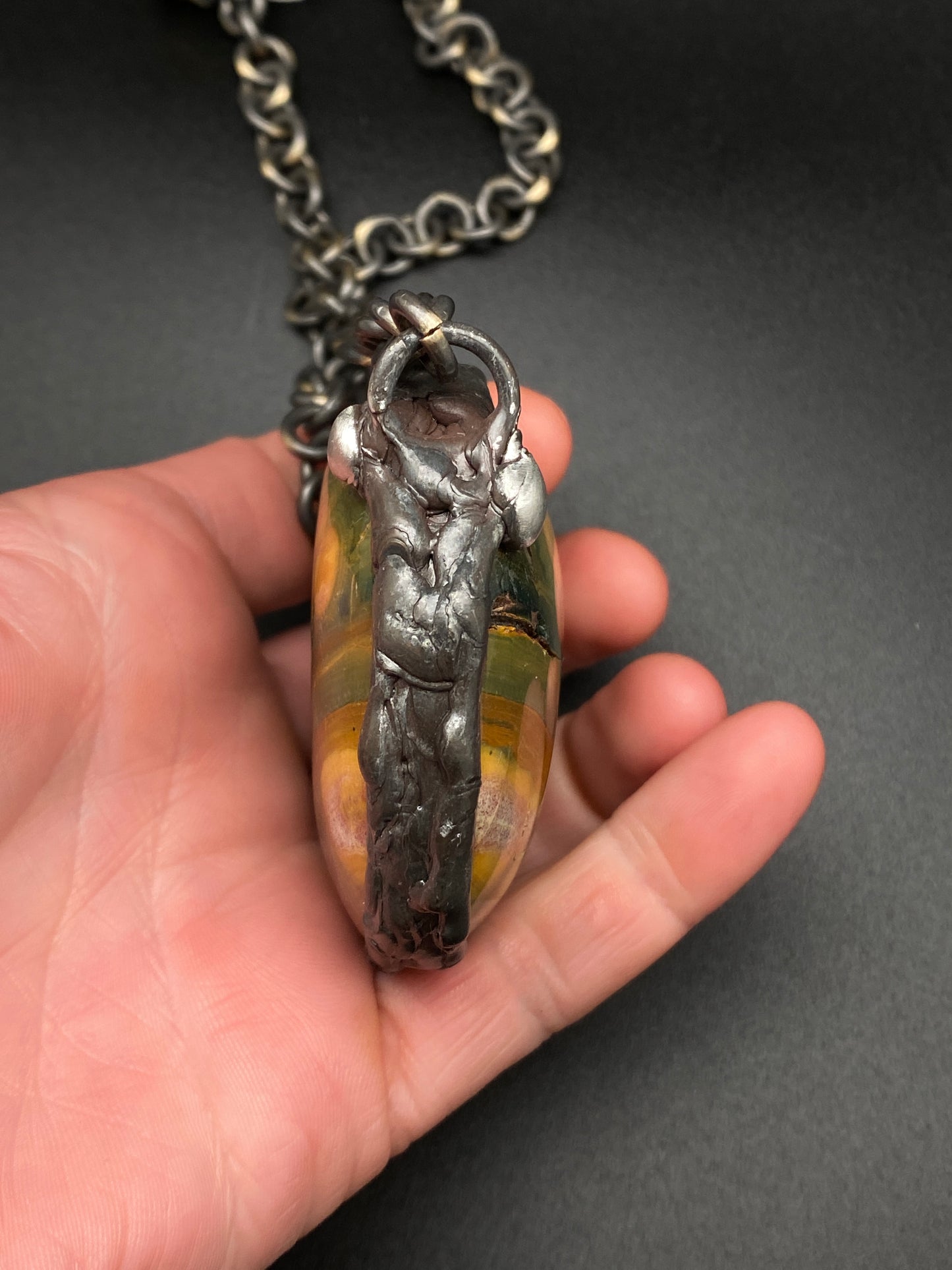 Planetary ~ Exquisite Jasper Necklace ~ Spots & Stripes ~ Reversible