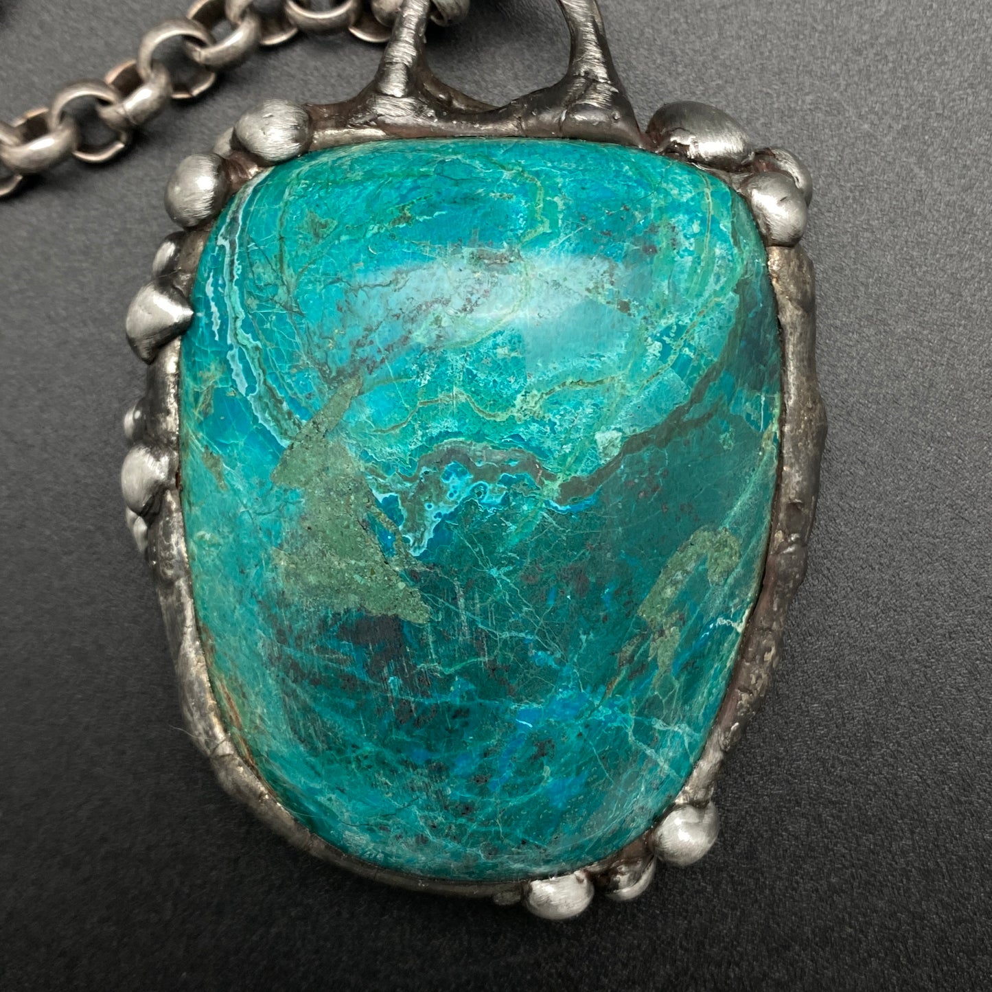 Terra ~ Large Chrysocolla Necklace