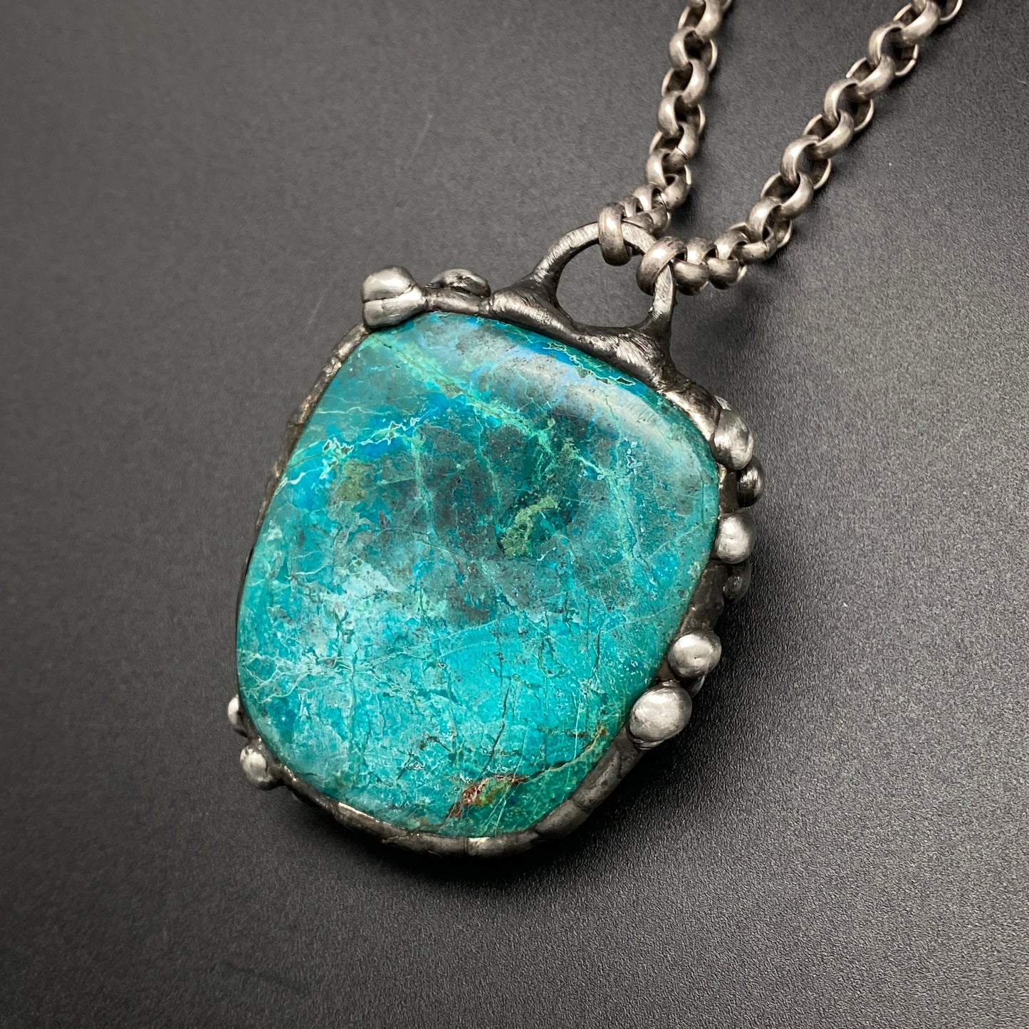 Terra ~ Large Chrysocolla Necklace