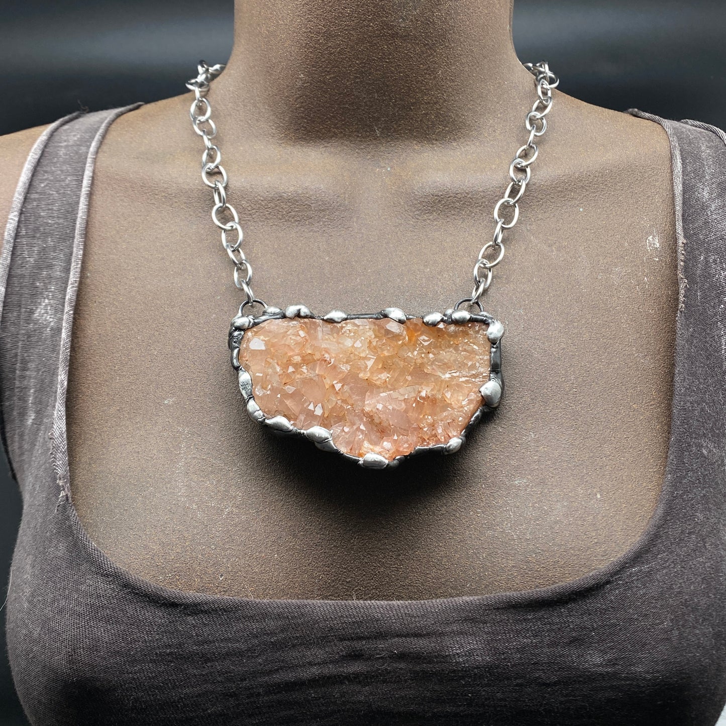 Fresh ~ Tangerine Quartz Necklace