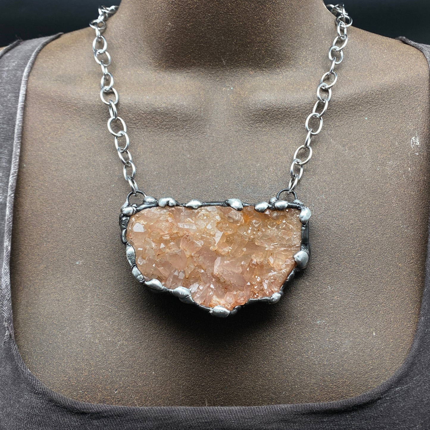 Fresh ~ Tangerine Quartz Necklace