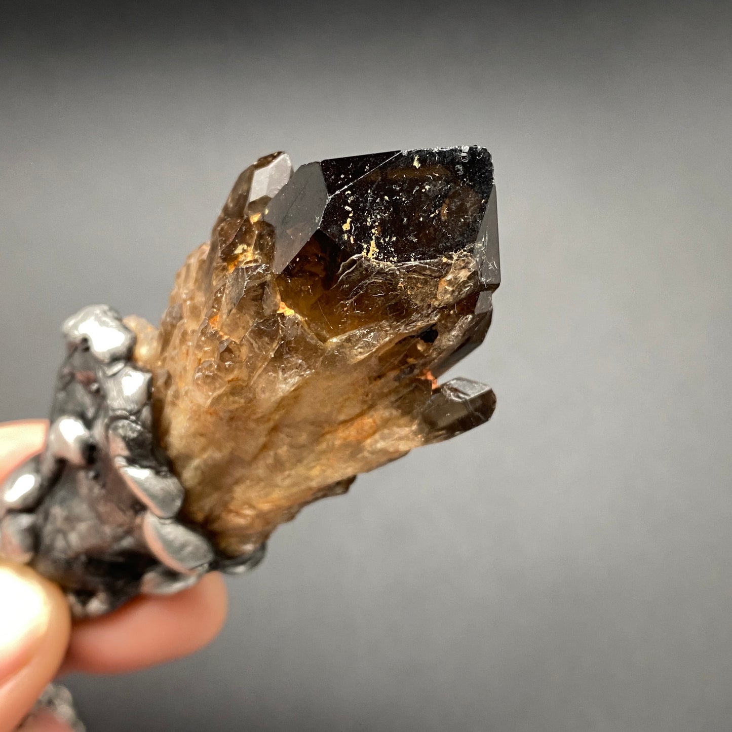 Castle For A Dreamer ~ Dark Smoky Kundalini Citrine Necklace