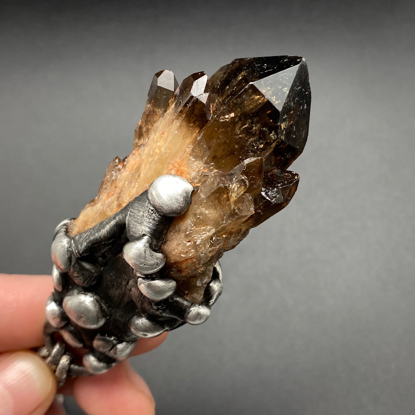 Castle For A Dreamer ~ Dark Smoky Kundalini Citrine Necklace