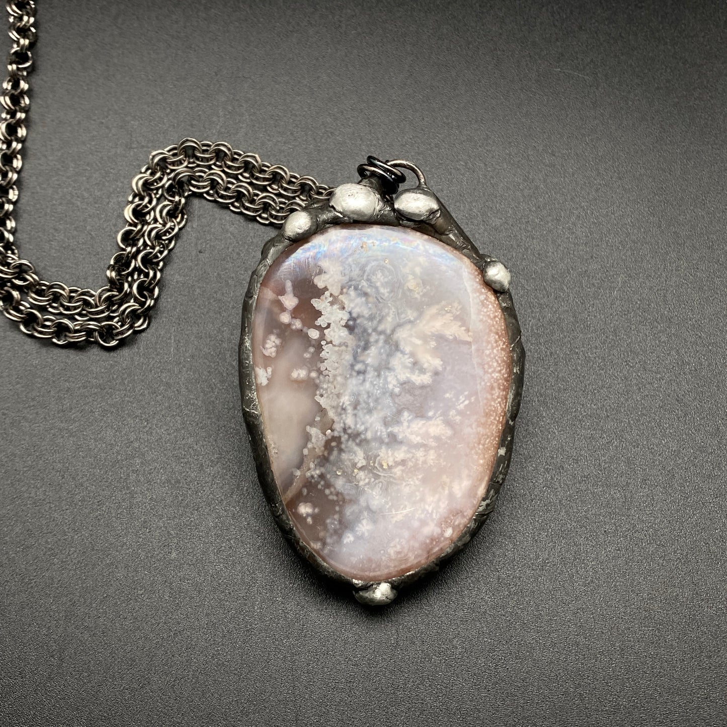 Bloom ~ Flower Agate Necklace