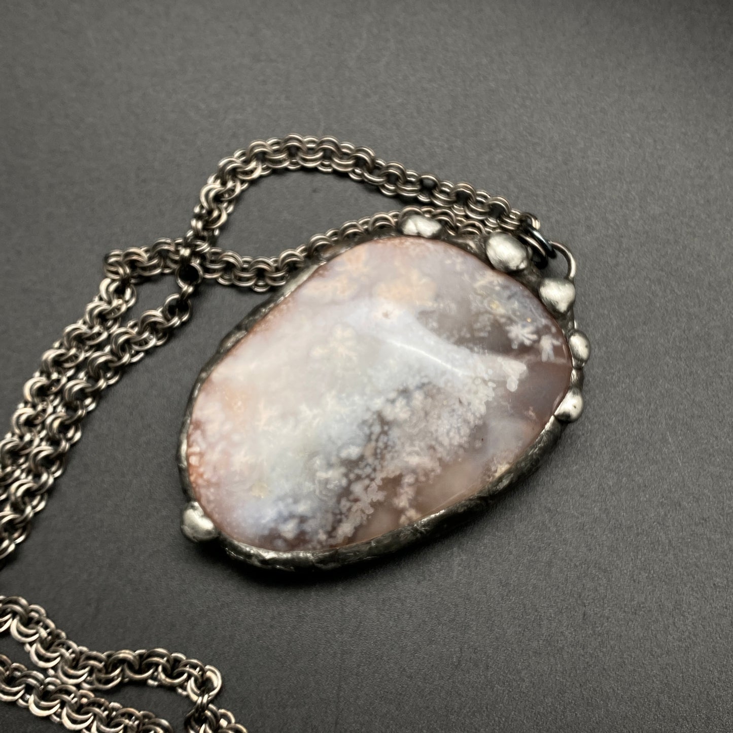 Bloom ~ Flower Agate Necklace