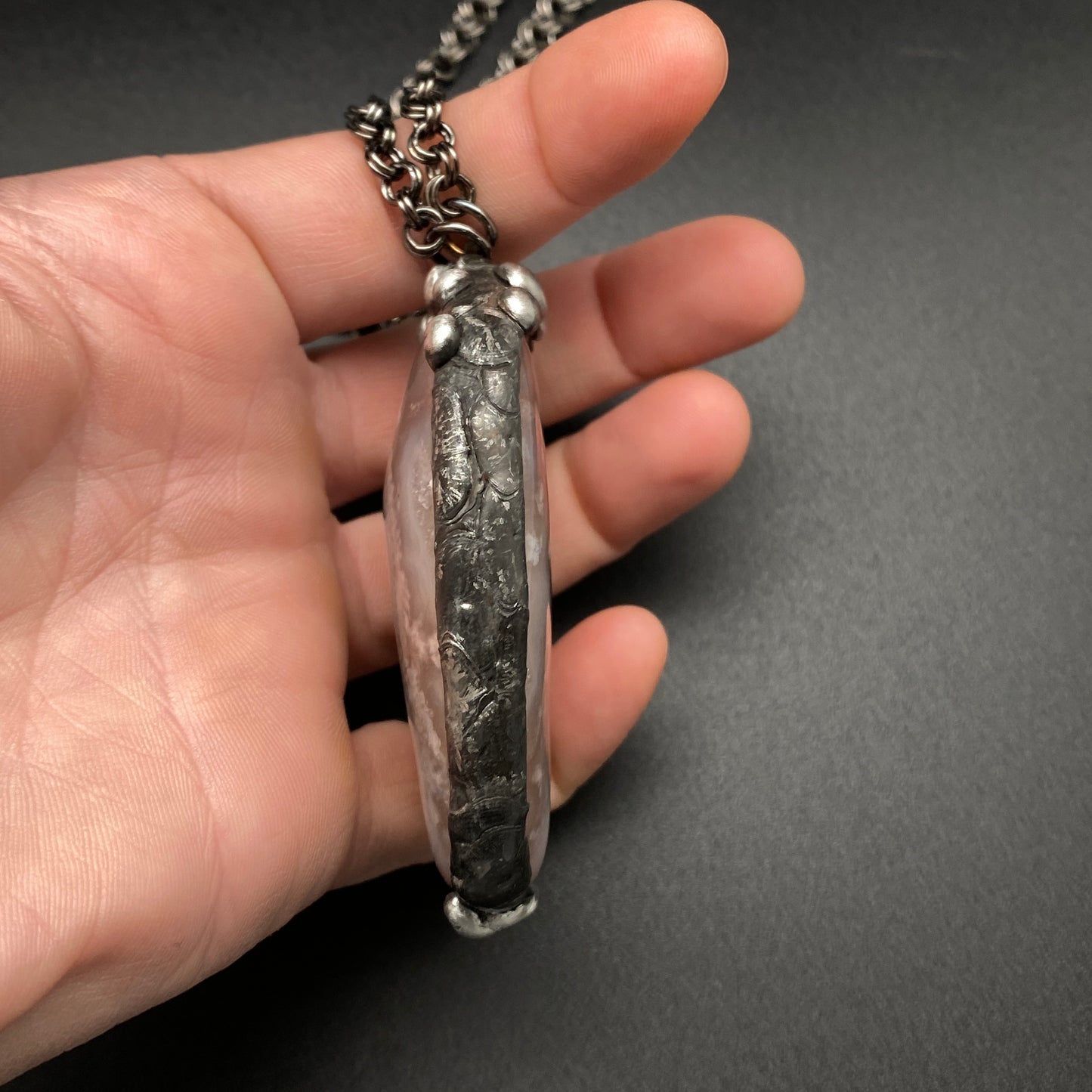 Bloom ~ Flower Agate Necklace