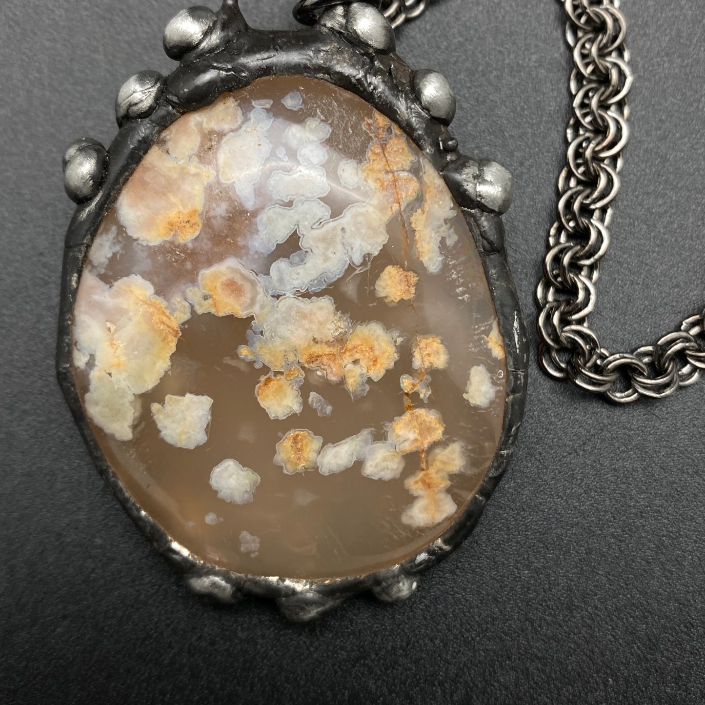 Bloom ~ Flower Agate Necklace