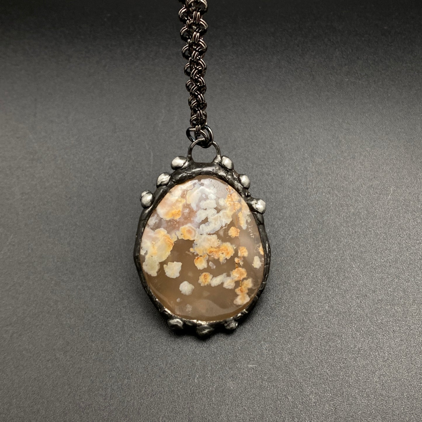Bloom ~ Flower Agate Necklace