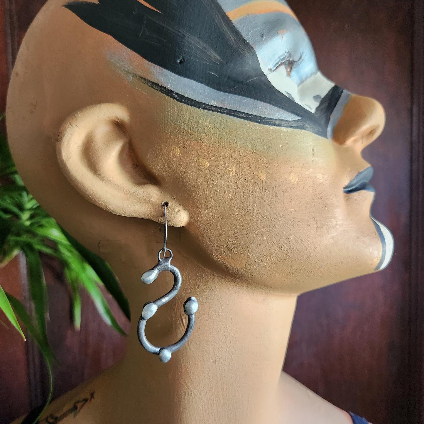 Hooked ~ Soldered Textured Earrings