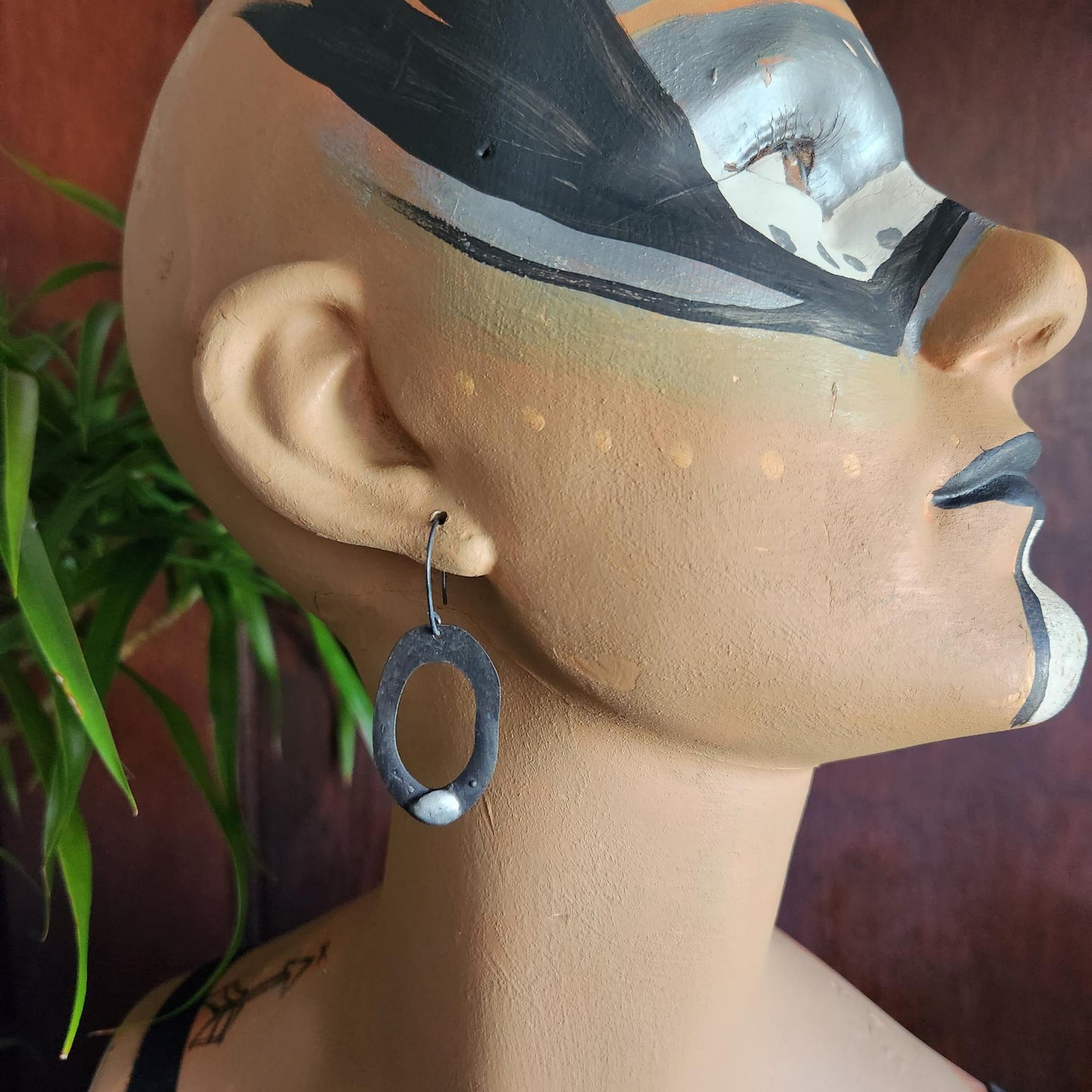 Open ~ Soldered Textured Earrings