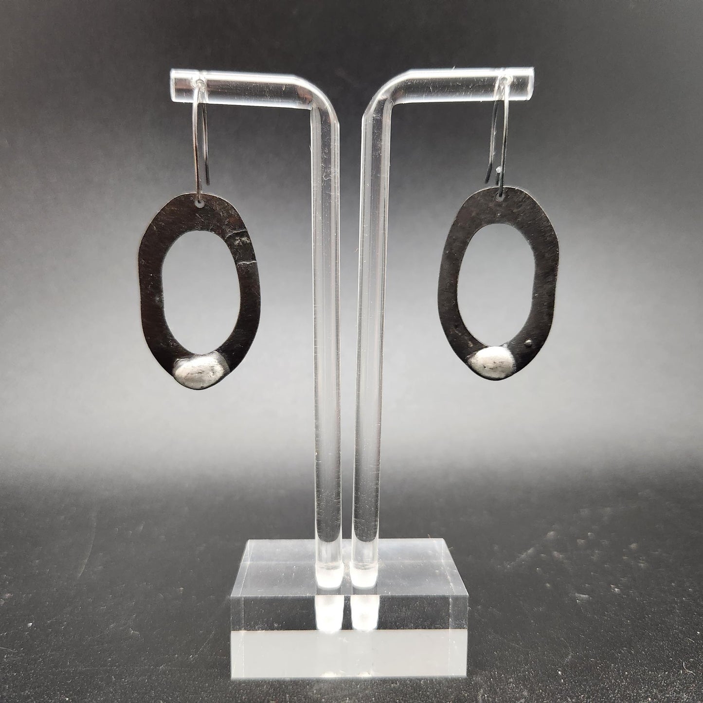 Open ~ Soldered Textured Earrings