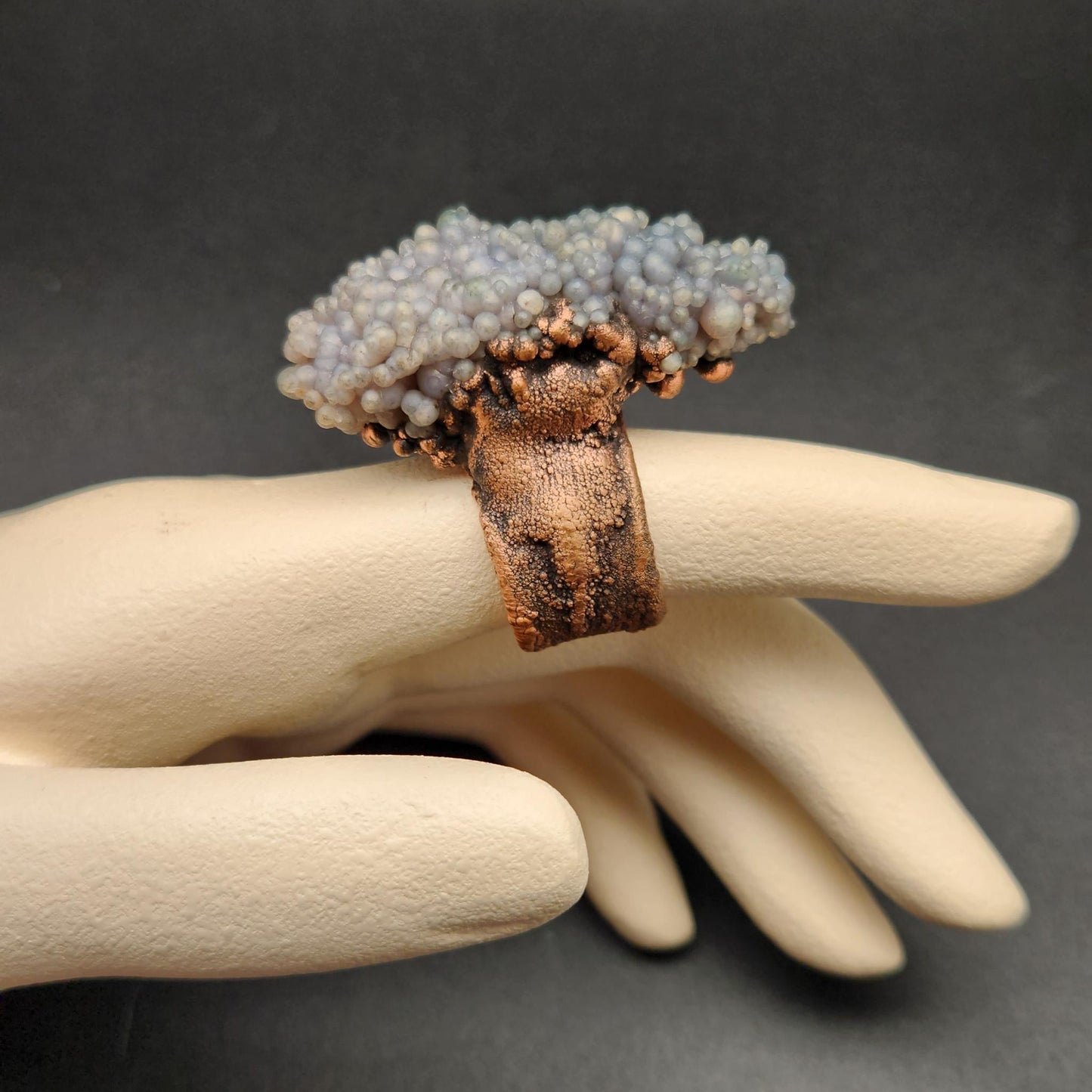 Roe ~ XL Grape Agate Statement Ring