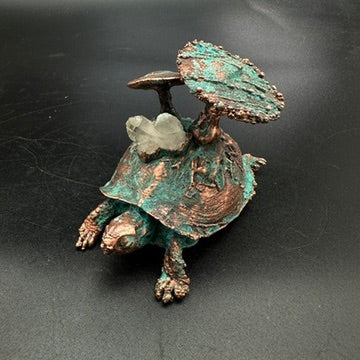 Stroll ~ Copper Electroformed Box Turtle