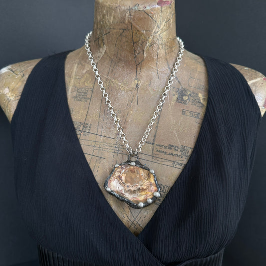Goliath ~ Petrified Wood Necklace