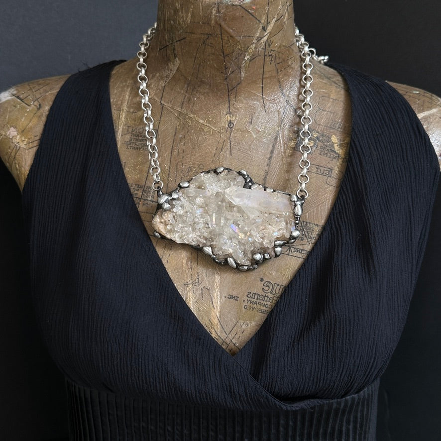 Angelic ~ Aura Quartz Statement Piece