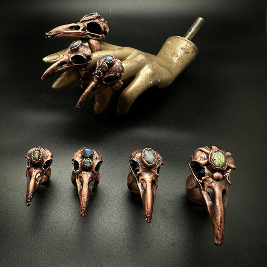 Raven Rings ~ Copper Electroformed