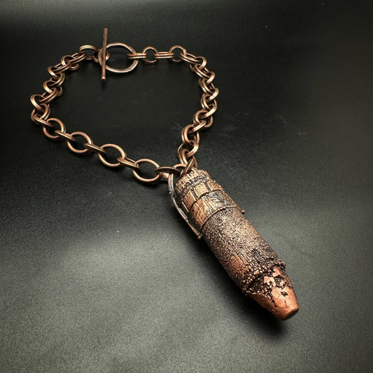 Remnant ~ Lost Ammo Copper Electroformed Necklace