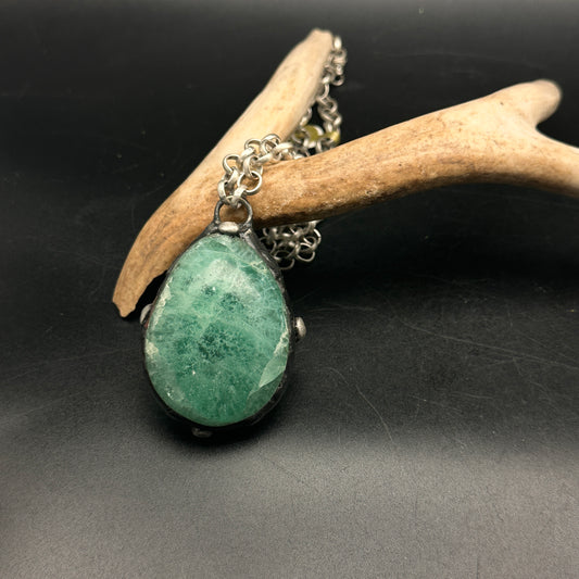 Jewel ~ Light Green Fluorite Necklace