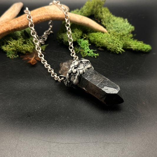 Signals ~ XL Smoky Quartz Pendant