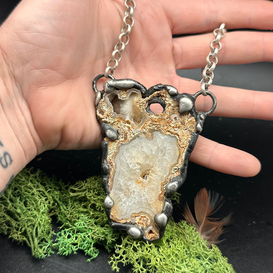 Extinction ~ Agatized Fossil Coral Necklace ~ Florida