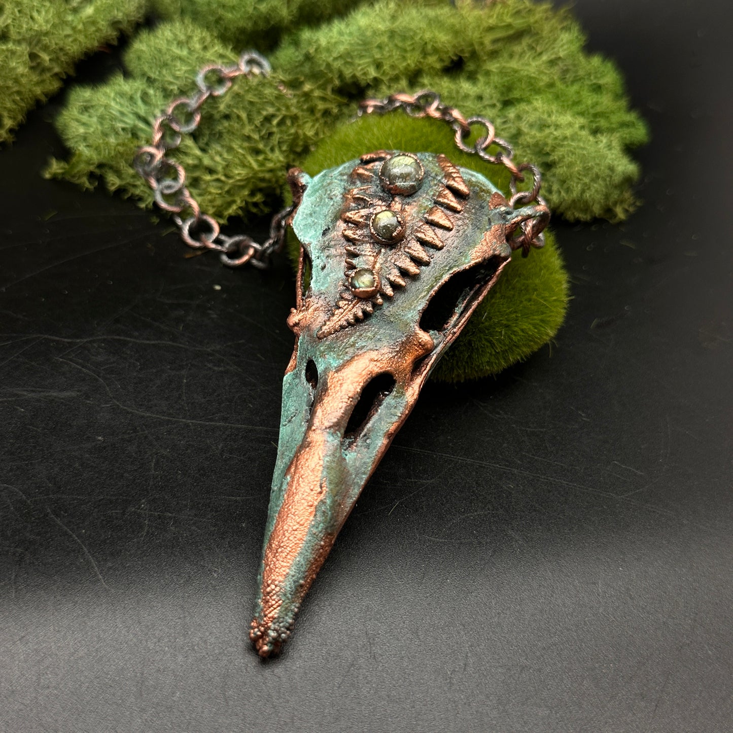 Gully ~ Raven's Legacy Fern ~ Large Necklace