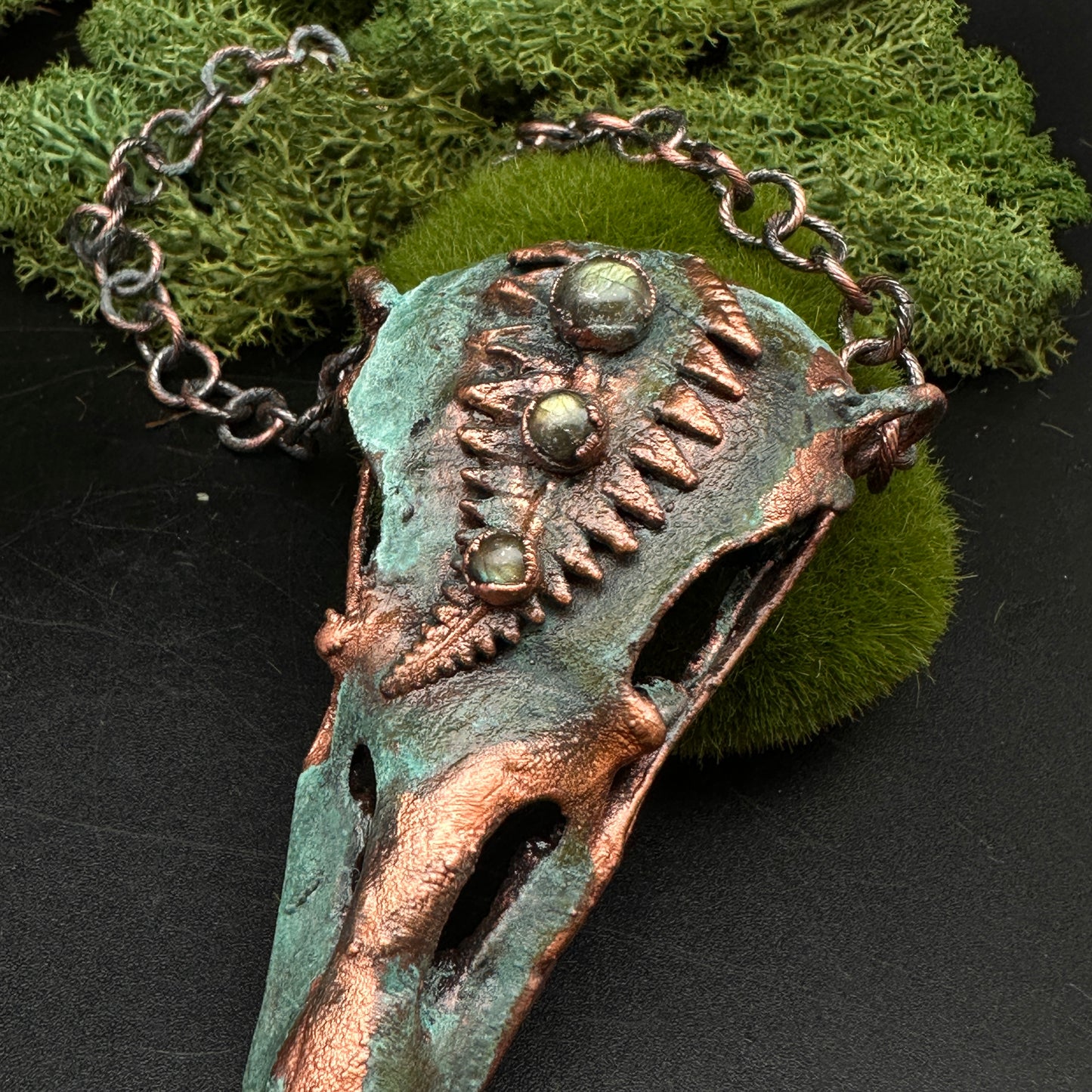 Gully ~ Raven's Legacy Fern ~ Large Necklace