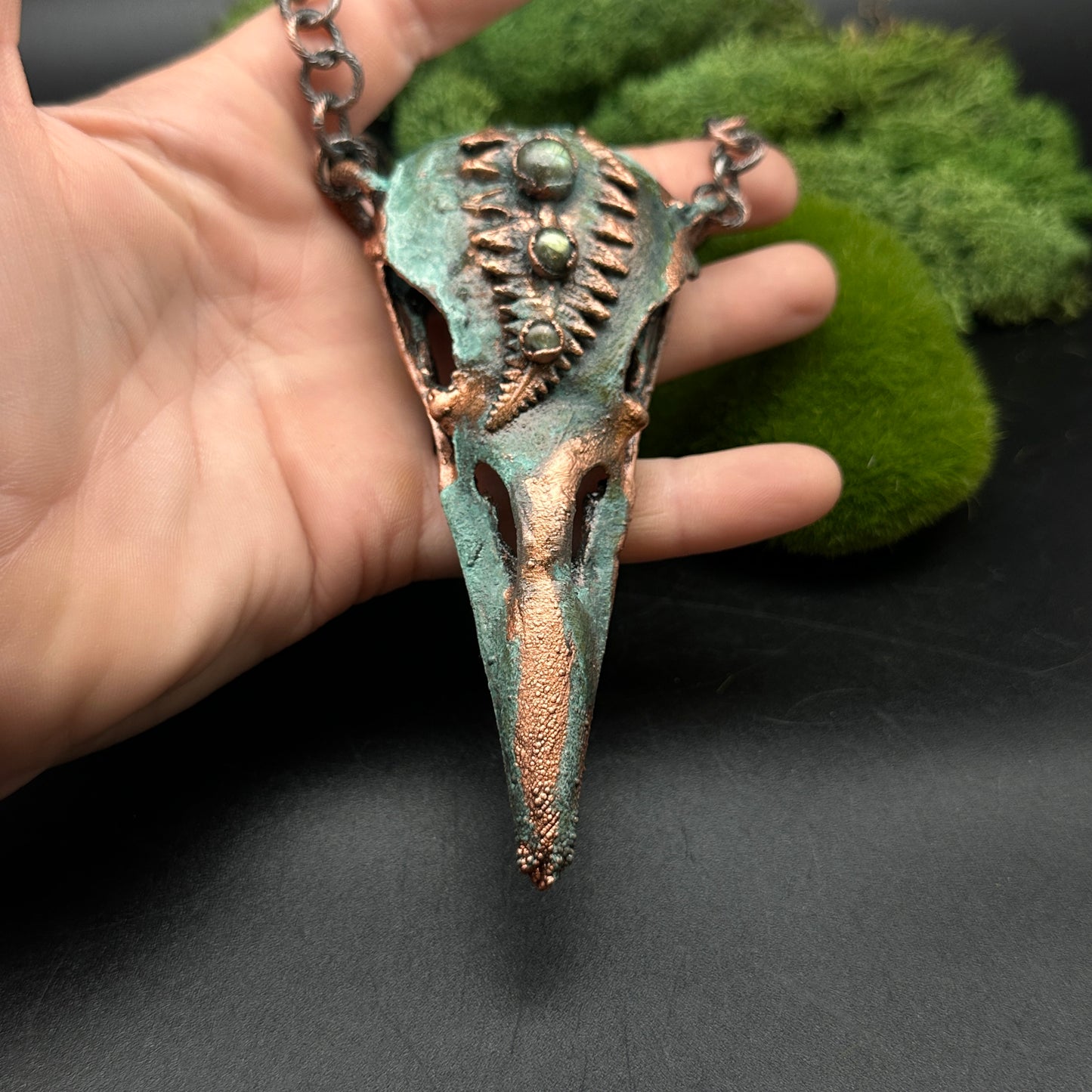 Gully ~ Raven's Legacy Fern ~ Large Necklace