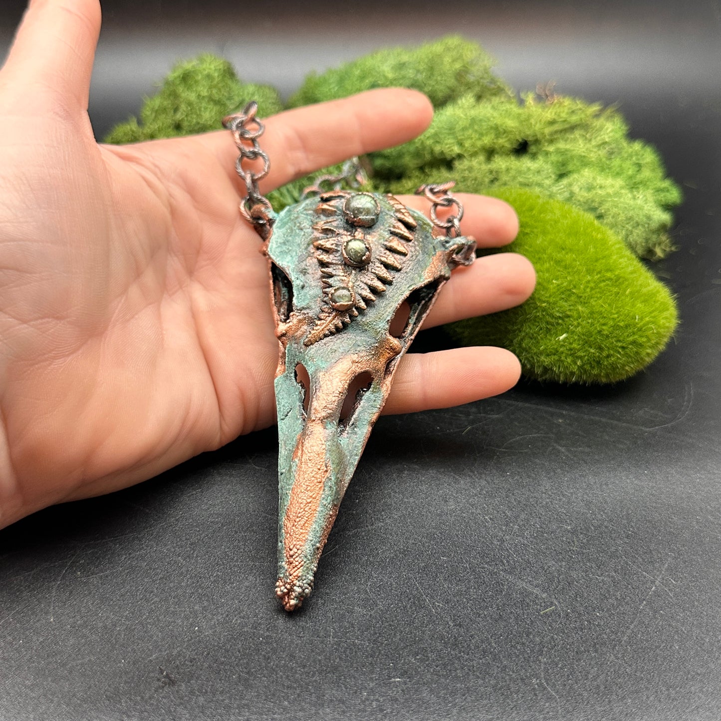 Gully ~ Raven's Legacy Fern ~ Large Necklace