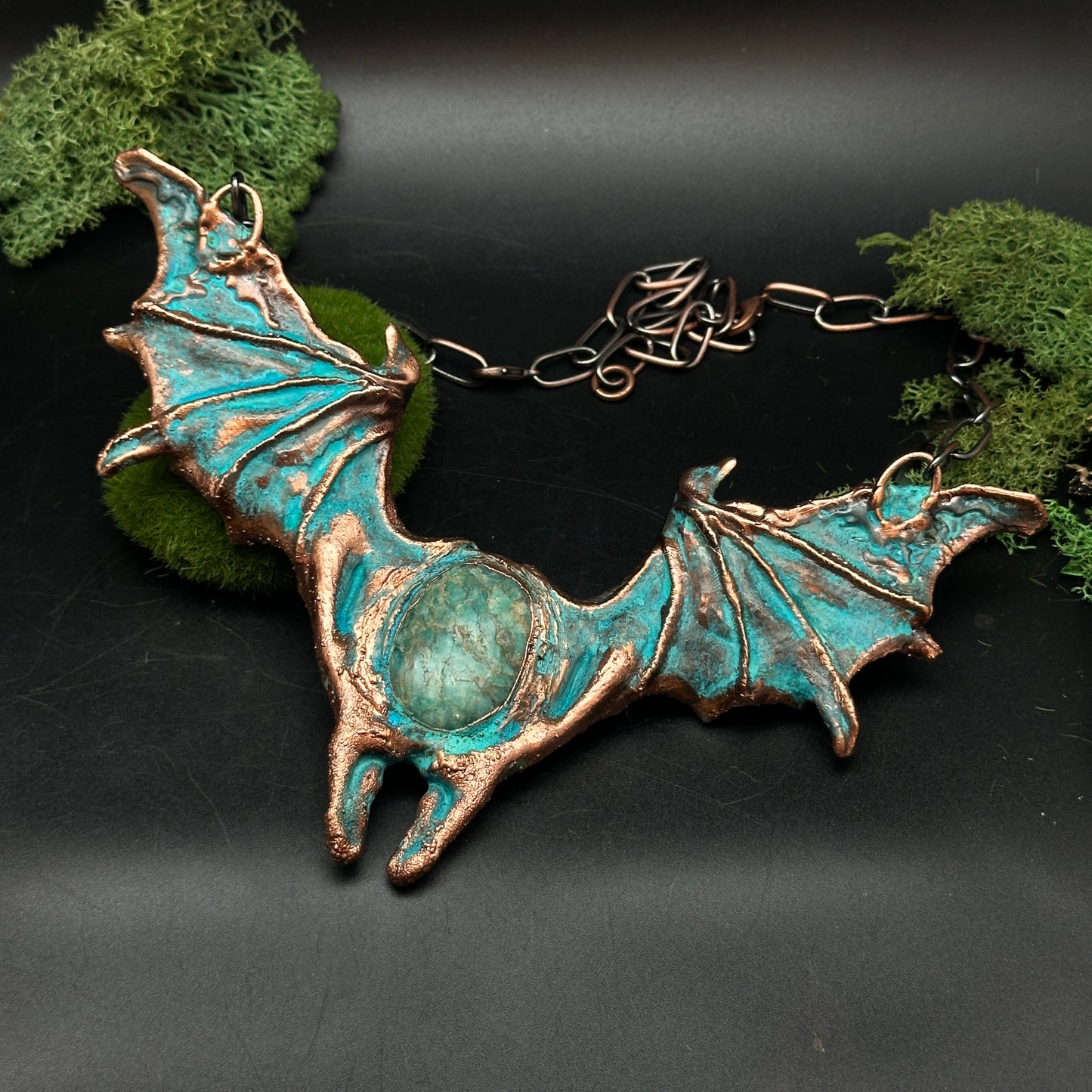 Nocturnal ~ Bat Wing Statement Necklace