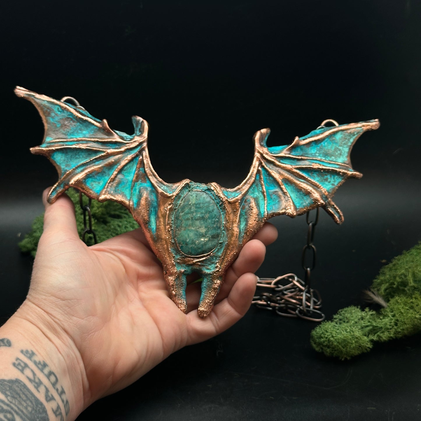 Nocturnal ~ Bat Wing Statement Necklace