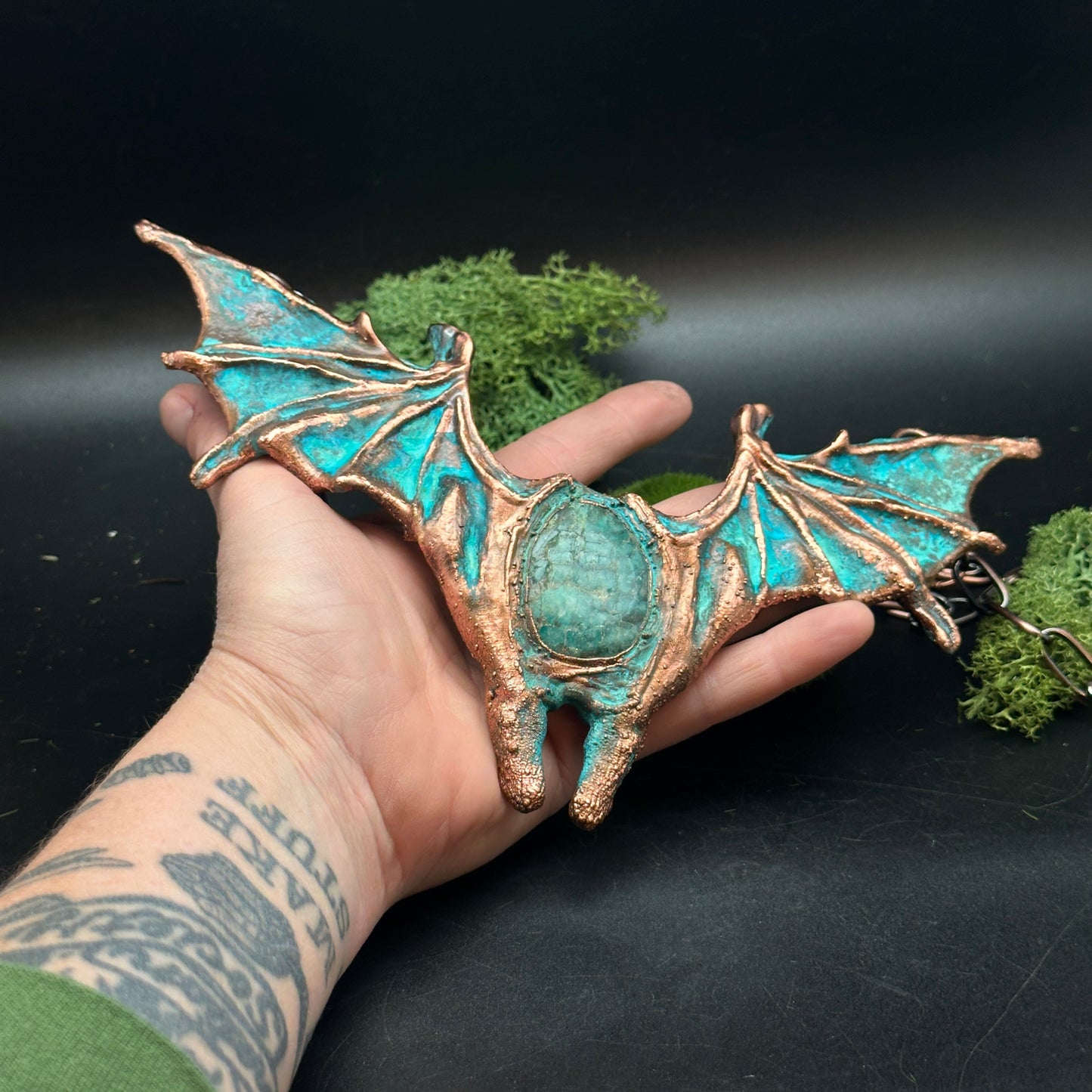 Nocturnal ~ Bat Wing Statement Necklace