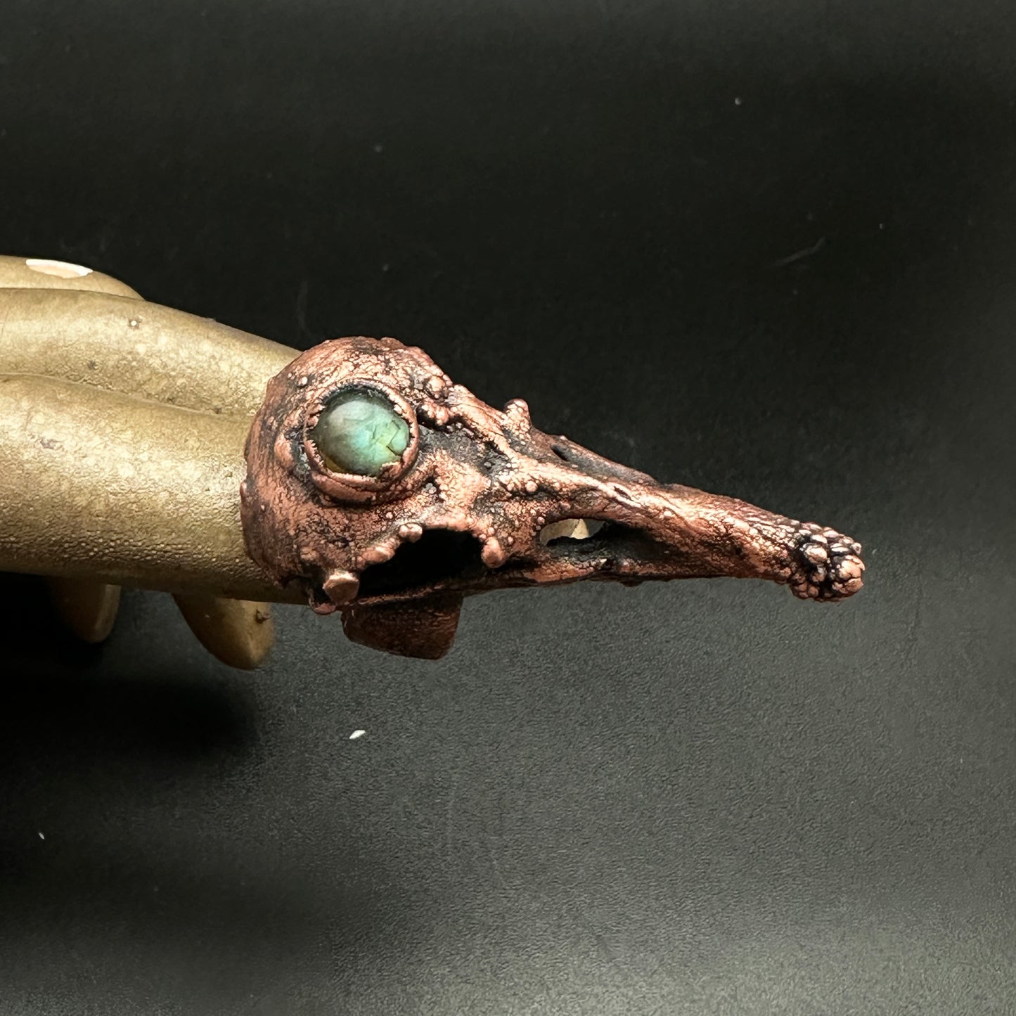 Raven Ring ~ Copper Electroformed