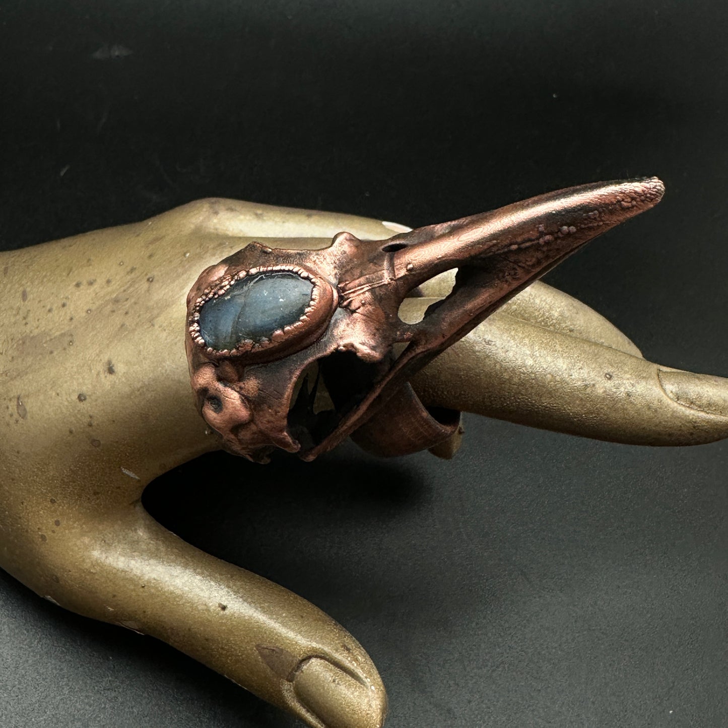 Raven Ring ~ Copper Electroformed