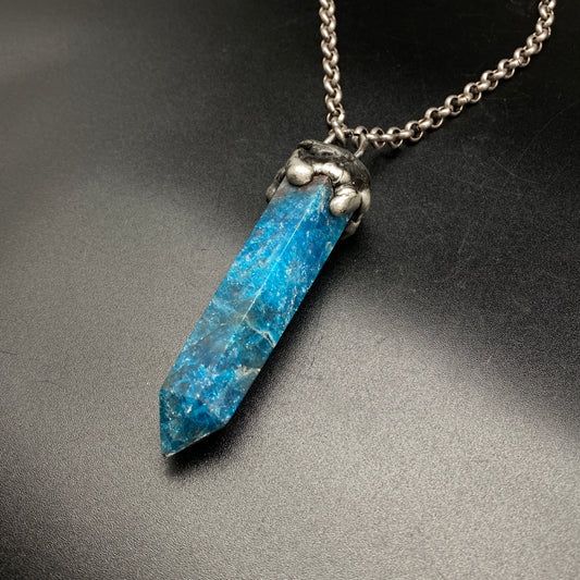 Shield ~ Amazonite Tower Talisman Necklace