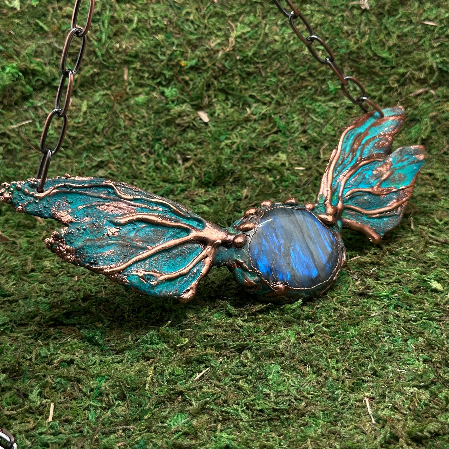 Metamorphosis ~ Winged Statement Necklace