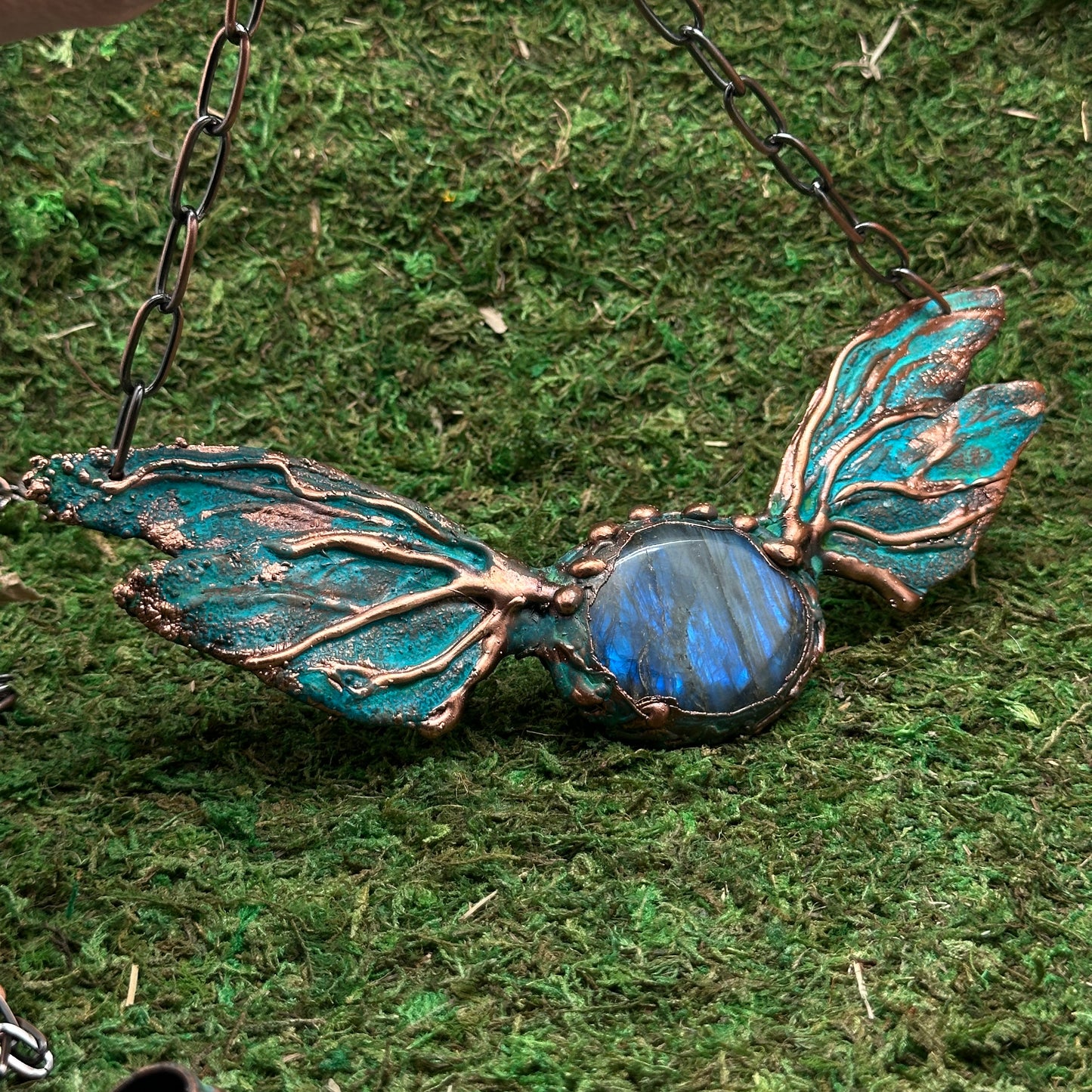 Metamorphosis ~ Winged Statement Necklace