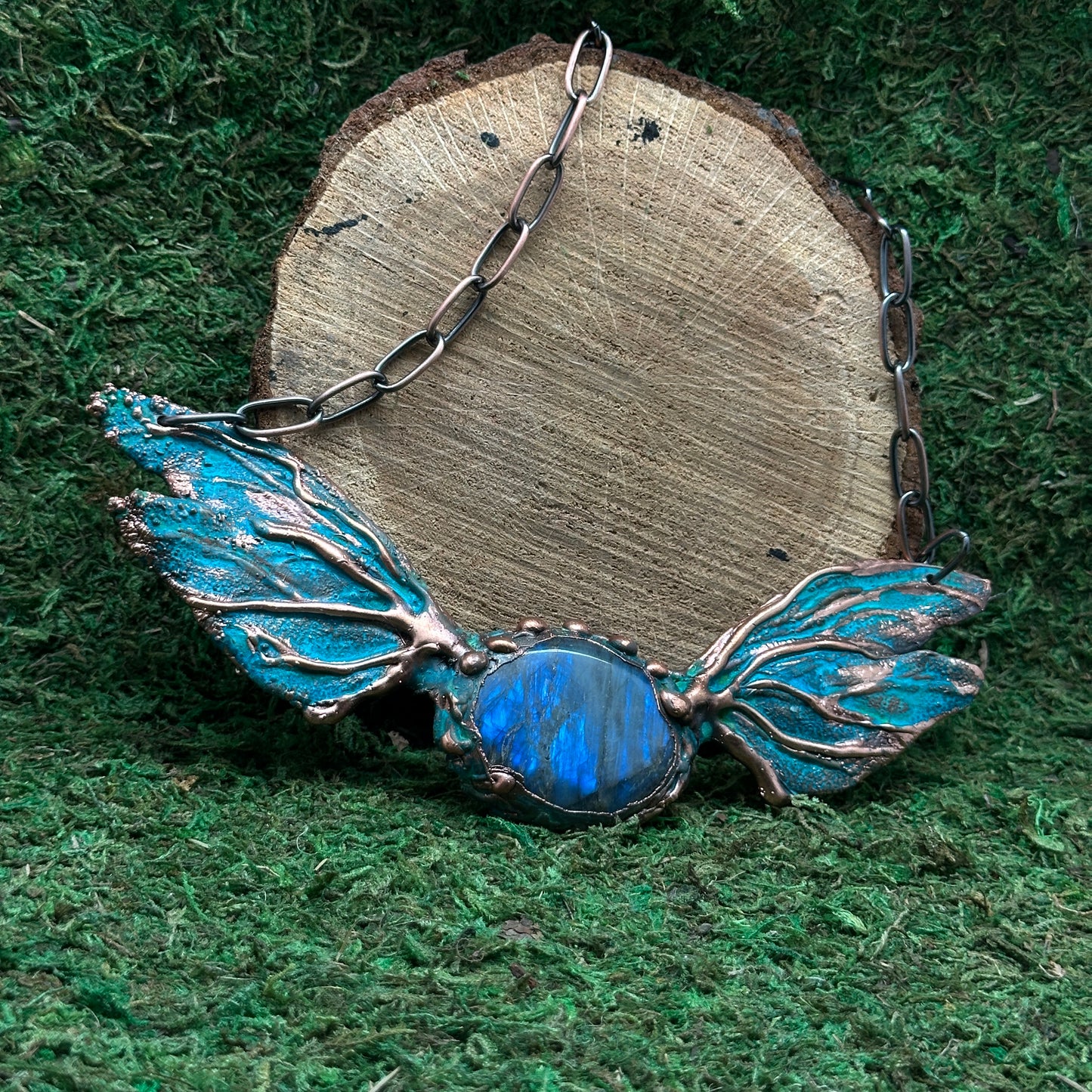Metamorphosis ~ Winged Statement Necklace