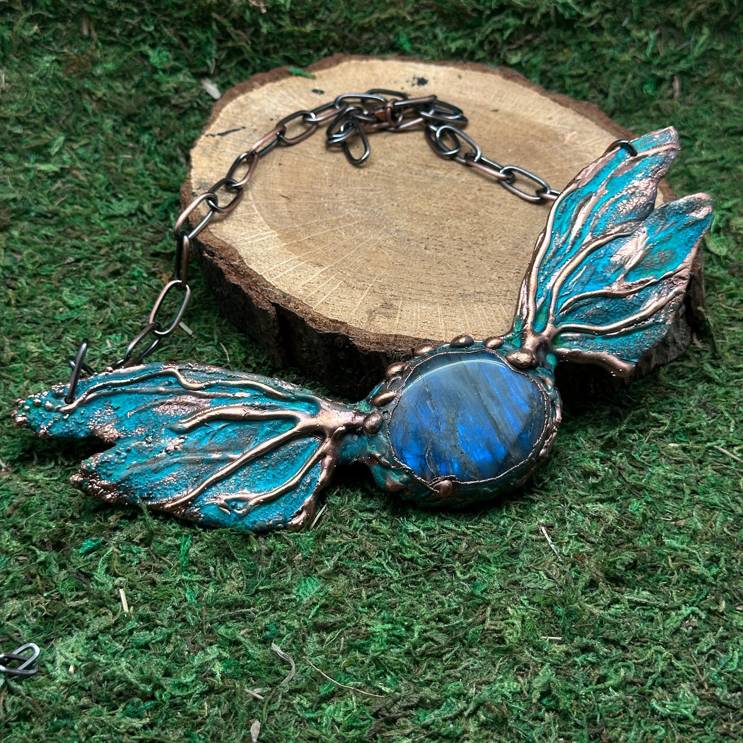 Metamorphosis ~ Winged Statement Necklace