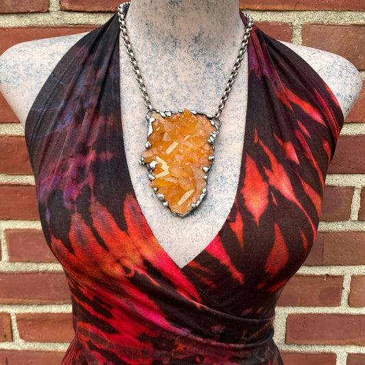Deja Vu ~ Tangerine Quartz Necklace