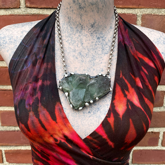 Mystic ~ Dark Green Fluorite Necklace