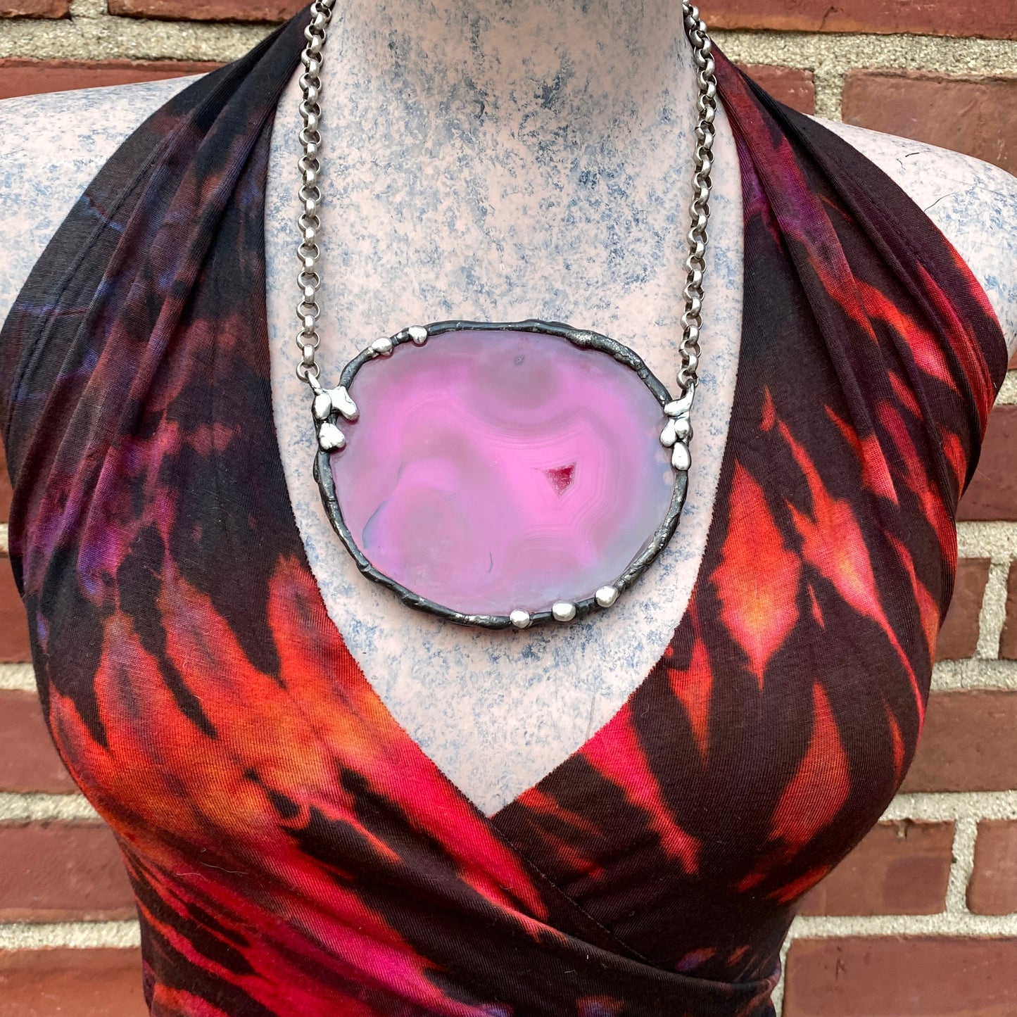 Pigmented ~ Geode Slice Necklace