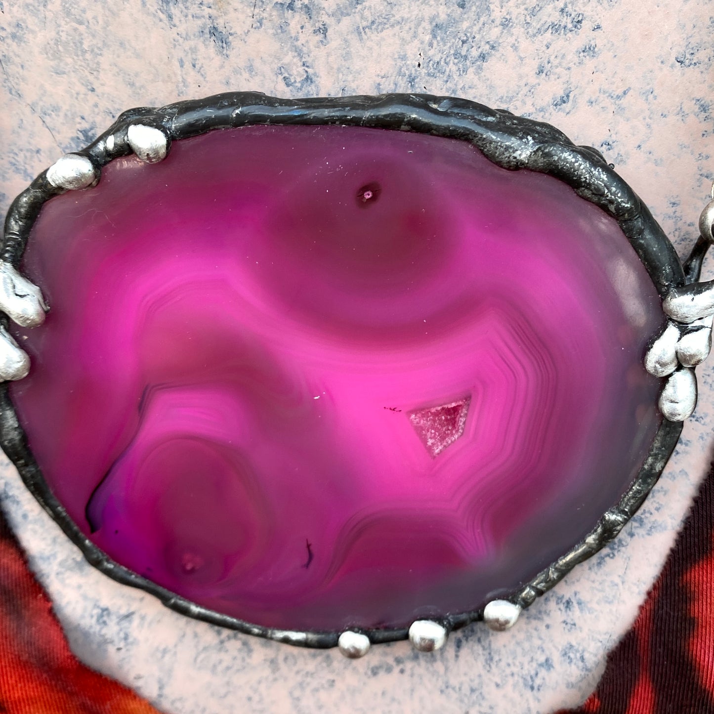Pigmented ~ Geode Slice Necklace