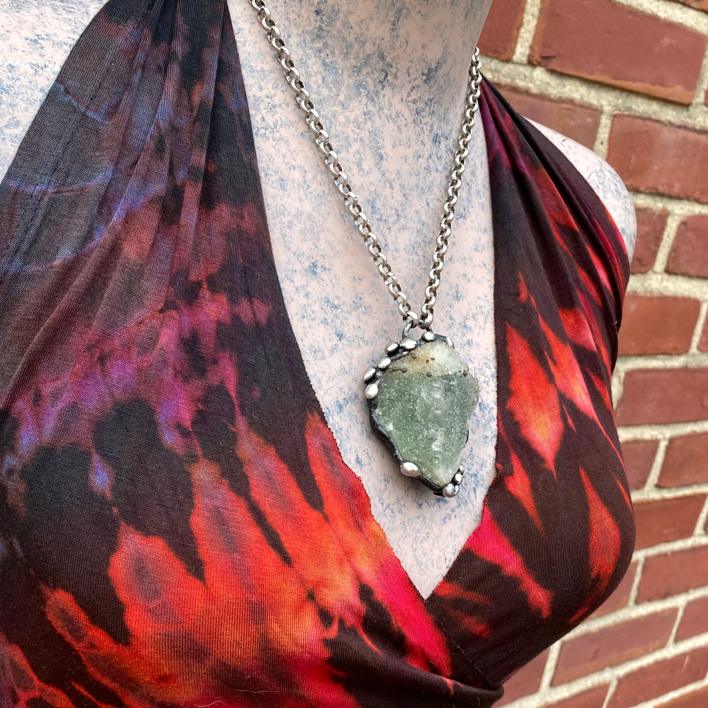 Nile ~ Sparkly Fluorite With Pyrite Necklace